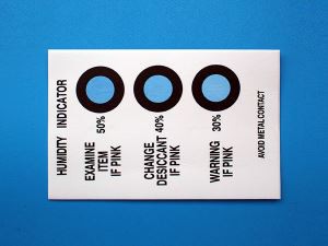 3 tačke brez vzorca 6 kartic vlažnosti indikatorja