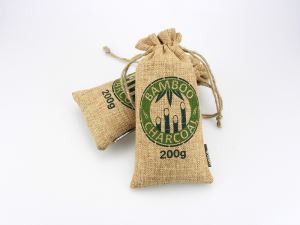 Naravne bambusove vrečke iz oglja za garderobo